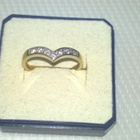 14 k kultainen timanttisormus 0,10 ct, koko 17,2, GHK, 585 - pikkukuva 1