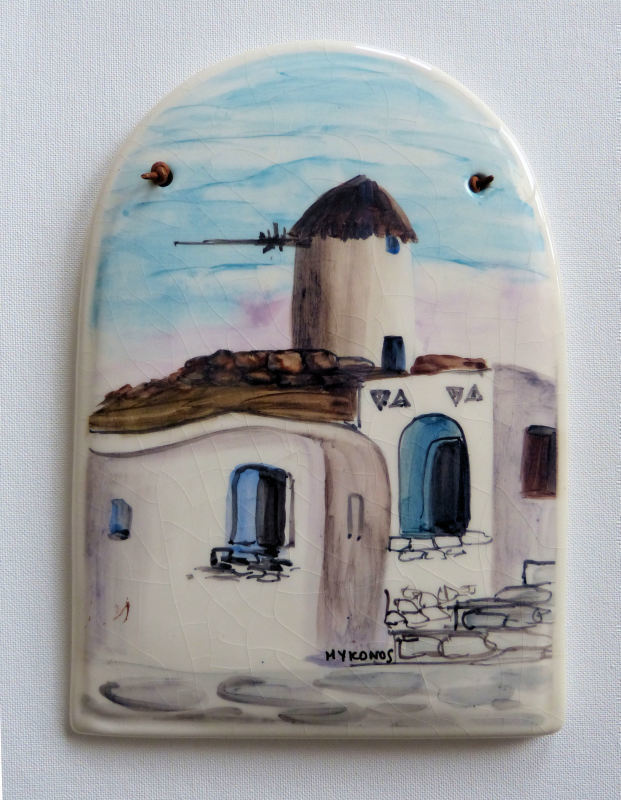 Keraaminen seinätaulu - Mykonos
