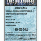 Keräilykuva. Thee Dollhouses of America n:o 21 ANGIE CLINES - pikkukuva 2