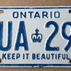 ONTARIO rekisterikilpi 1973 ? - viim. verotarra 1995 - pikkukuva 1