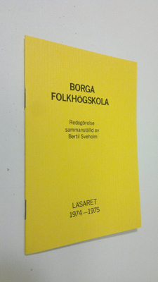 Borgå folkhögskola : läsåret 1974-1975