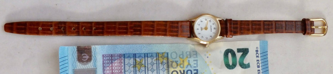 VANHA Kello Leijona Waterresistant NahkaRanneke NÄTTI