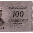 100 Markkaa 1963 Litt. A Tähti A0060589 Lei – Luu - pikkukuva 1