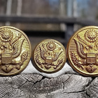 Kullanvärist Usa Militaria napit - 3 kpl. - pikkukuva 4