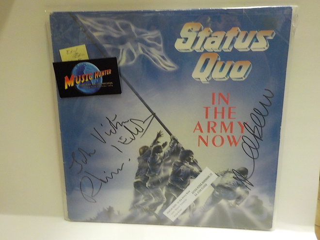 STATUS QUO - IN THE ARMY NOW EX-/EX- EU 1986 LP + nimmarit