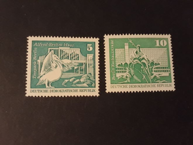 DDR 1973 - DDR 1973 - Yleismerkit: Rakennuksia (2)  ++
