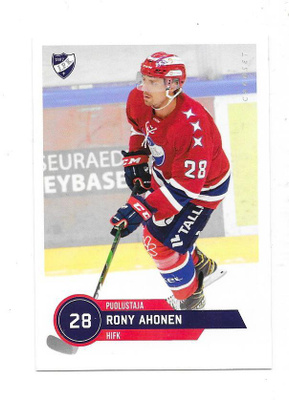 2021-22 CardSet #182 Rony Ahonen HIFK
