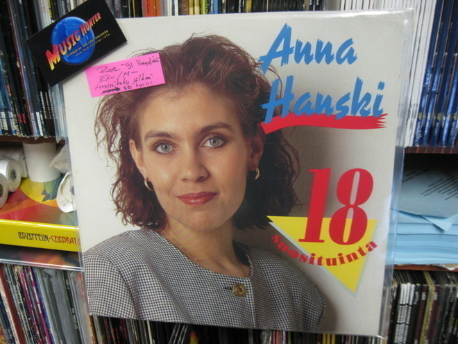 ANNA HANSKI - 18 SUOSITUINTA - RARE -91 PAINOS - EX-/M- LP