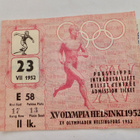 Lippu Pääsylippu Olympia 1952 Helsinki Yleisurheilu 23.7.52 - pikkukuva 1