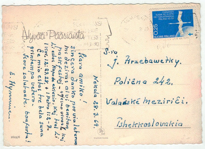 1967 itsenäisyys 25p postikortti CSRään