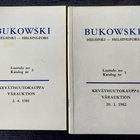 Bukowski 2 huutokauppa luetteloa 1981 ja 1982 - pikkukuva 1