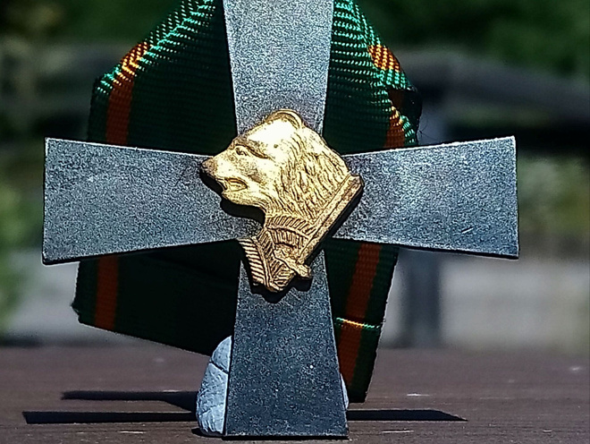 Rajajääkärijoukkojen risti 1939-1945. Koko - 41* 41 mm.
