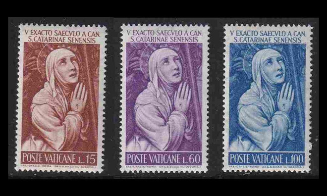 Vatikaani 402-4 ** Katariina Sienalainen kanonisointi (1962)