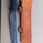 Seax-mallinen iso puukko ja nahkatuppi - pikkukuva 4