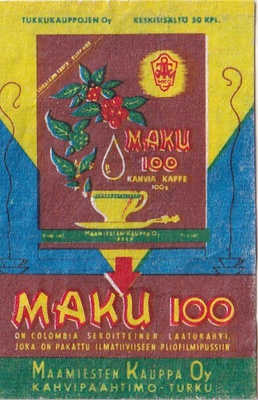 Maku 100 kahvia.  s83