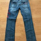 Kukkakoristellut farkut, bootcut, koko M, käyttämättömät - pikkukuva 4