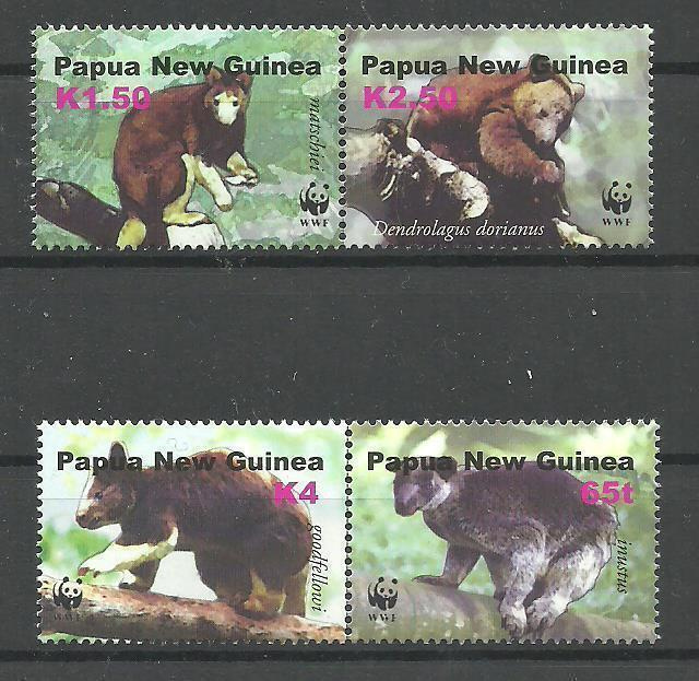WWF-merkit kenguru, eläinaiheinen sarja PAPUA-UUSI-GUINEA **