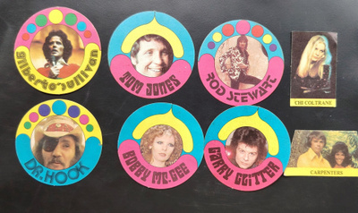 1972 Monty Gum Pop Stars kuvat 5€/kpl
