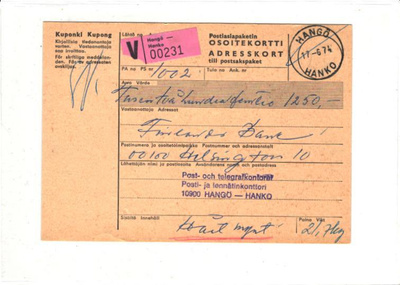 V-LÄHETYS HANKO