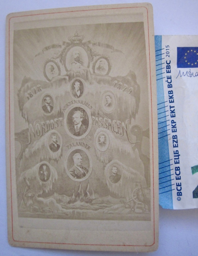 CDV Valokuva Ruotsi Kuningas Arktis Tutkimusmatkat 1878-1879