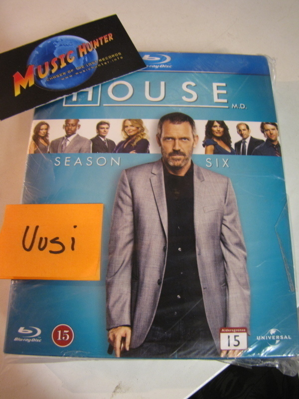 HOUSE - 6.TUOTANTOKAUSI UUSI BLU-RAY BOX