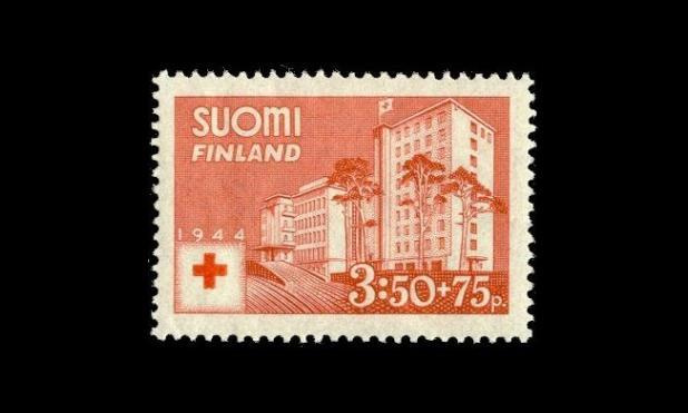 280 ** Punainen risti 3,50mk+75p (1944)