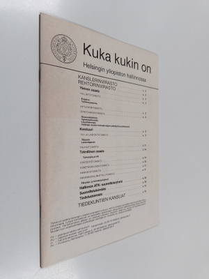 Kuka kukin on Helsingin yliopiston hallinnossa
