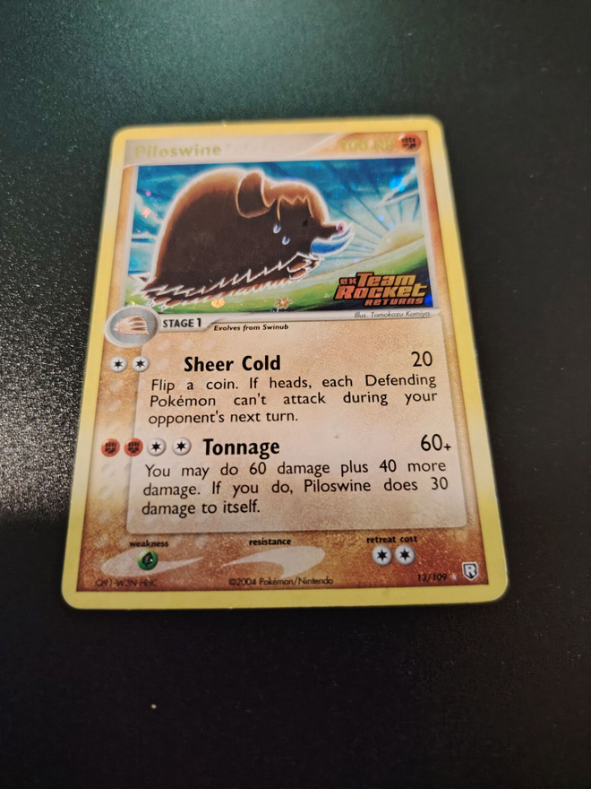 Piloswine 13/ 109 stamped hologrammi