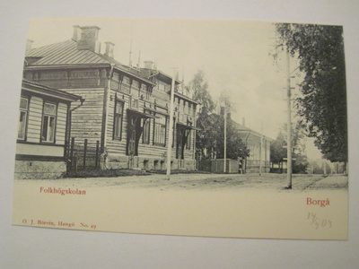 VANHA Postikortti Porvoo Varhainen HUIPPUKUNTO ennen-1905