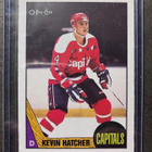 1987-88 O-Pee-Chee Kevin Hatcher Rookie Washington Capitals - pikkukuva 1