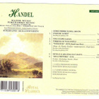 cd, Händel - Water Music - Fireworks Music [classic] - pikkukuva 2