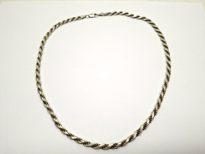 Hopeinen cordell ketju 50 cm/4,5 mm, hopea 925
