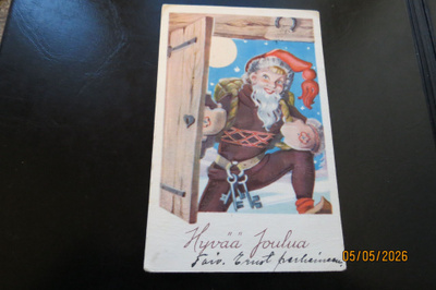 VANHA JOULUKORTTI v. 1945 KULKENUT