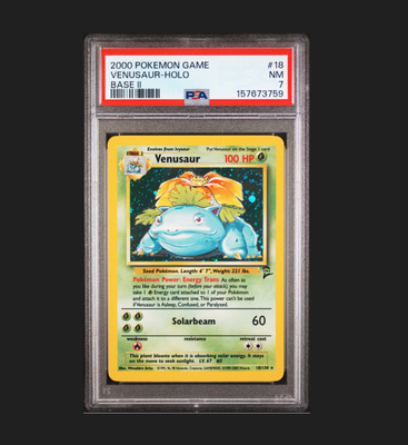 PSA 7 Venusaur #18 Pokemon Base Set 2