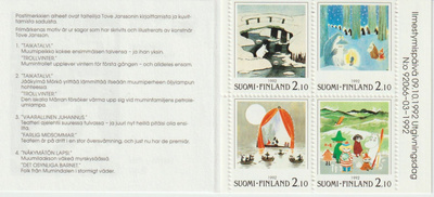 1993 Postimerkkivihko V17-Nordia(muumit)