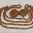 70cm  Amerikalainen Gold double panssari kaulakoru - pikkukuva 4