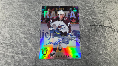 Sampo Ranta 2021-22 Fleer Ultra Rainbow Foil Auto