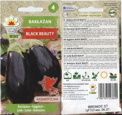 Munakoiso "Black Beauty" - siemenet #