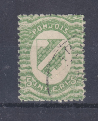 Pohjois-Inkeri 5p leimattuna.