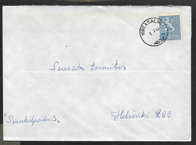 Postilähetys - Yl.m. 0,35 (LAPE 613) Virtasalmi 3.2.65