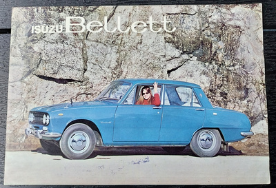 ISUZU BELLETT esite painettu 1969 nostalgiaa