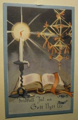 Wendelin: Raamattu, kynttelikkö, himmeli, Syöpäs, p. 1952