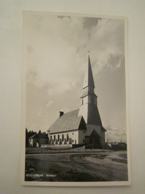 VANHA Postikortti Lappi Rovaniemi 1950-l Alkup.Mallikappale