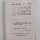 Jan Fridegård : Mot Öster - Soldat! - pikkukuva 2