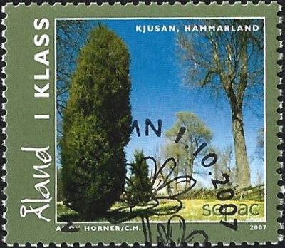 Åland 2007 Ahv. maisemia 1. lk  EP alareuna LOISTO LaPe 285