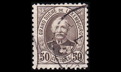 Luxemburg 63D o Suurherttua Adolf 50 C (11½:11) (1891)