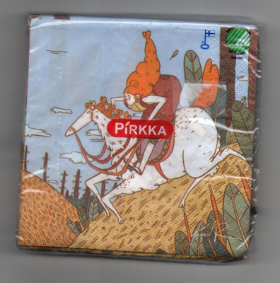 SERVETTIPAKETTI °°HEVOSRATSASTUS°°/ Kaisa Ranta