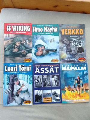 Suomalaisia sota sankari sarjakuvia ym. 8kpl
