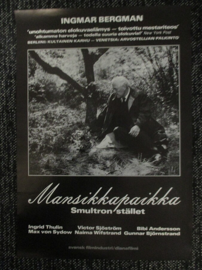 Mansikkapaikka (Ingmar Bergman, 1957)  vanha elokuvajuliste