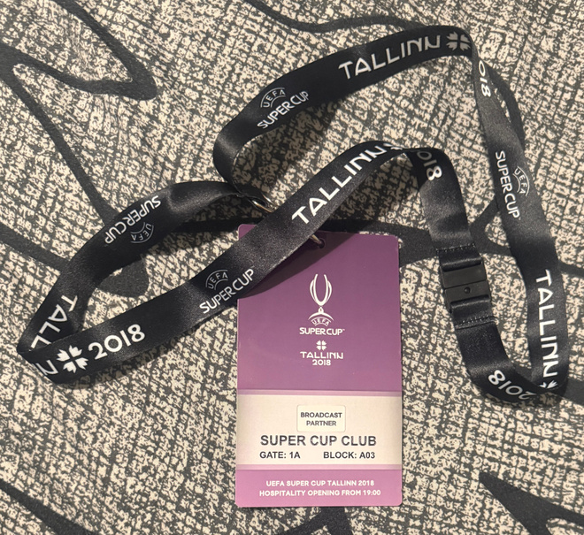AVAINNAUHA / LANYARD - UEFA SUPER CUP 2018 TALLINN